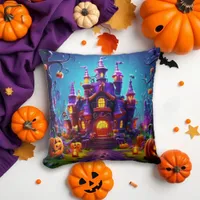 Halloween  Mystical CastleThrow Pillow