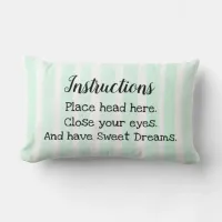 Pillow Instruction, Sweet Dreams