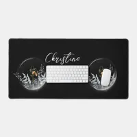 Floral sphere Desk mat 