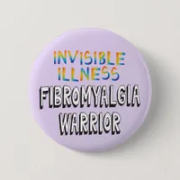 Invisible illness Fibromyalgia Warrior pin badge