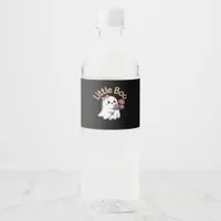 Halloween Boo Cute Family Water Bottle Label