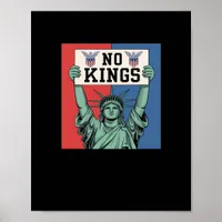 No Kings Classic Patriotic Style Poster