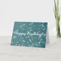 Abstract Soft Focus Water Drops, Happy Birthday! Card
