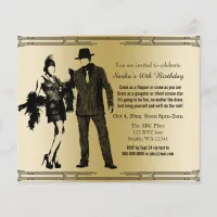 Budget Roaring 20 flapper girl gangster Invitation