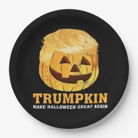 Funny  Pumpkin Trumpkin Halloween  Paper Plates