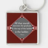 Perception : Motivational Quote Medallion Keychain