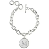 Personalize Monogram Initial Name Charm Bracelet