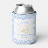 Ciao Baby! Lemon Blue Italian Baby Shower Can Cooler