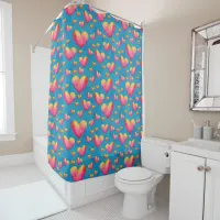 Multicolored Watercolor Hearts