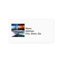 Niagara Falls New York Photo Views Label