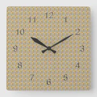 Clock - Golden Links Chain Mail on Gray