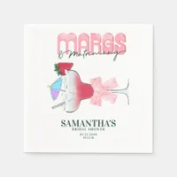 Margs Matrimony Tequila Bach Bridal Shower Welcome Napkins