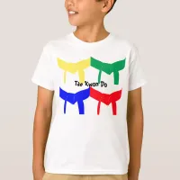 Martial Arts Colored Belts T-Shirt-Kids T-Shirt