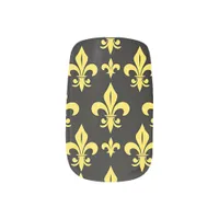 fleur de lis Minx Nail Art