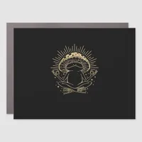 Frog & Minimalism Cottage  Aesthetic Goblincore Car Magnet