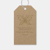 Butterfly Seed Packet Memorial Funeral Favor Tag