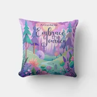 'Embrace the Journey' Boho Throw Pillow