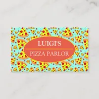 Pizza Slices Graphic Pizza Parlor Professional Business Card