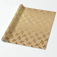 Gold foil Christmas Wrapping Paper