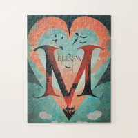 Customizable Fantasy Heart Jigsaw Puzzle