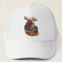 The Encounter moose hunting humorous Trucker Hat