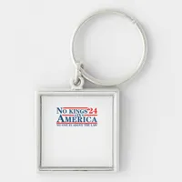 No Kings In America Retro Classic Keychain