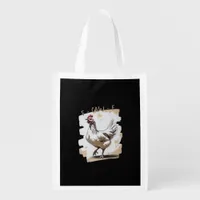F-Caw-F Vintage Graphic Grocery Bag