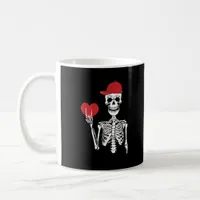 Roll Skeleton Hands Heart Valentines Day Skull Coffee Mug