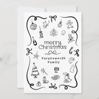 Hand Write Merry Christmas Card