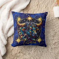 Horoscope Sign Taurus Zodiac Astrology Throw Pillow