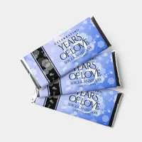 Elegant 45th Sapphire Wedding Anniversary Hershey Bar Favors