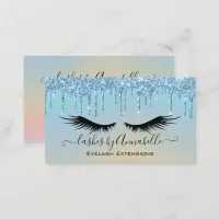 Holographic Makeup EyeLashes Sparkle Glitter Drip  Business Card