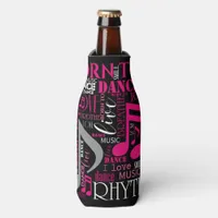 Born to Dance Pink ID277 Bottle Cooler