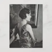 in 1930 A Beautiful Woman Black and White Postcard
