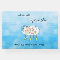 We Wished Upon a Star Boy's  Baby Shower Guest Book