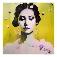 Spring Goddess Yellows and Pinks Acrylic Print