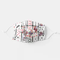 Playing Cards Queen, King, Ace Adult Cloth Face Mask