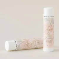 Soft Blush Roses Thank You Favor ID828 Lip Balm