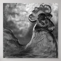Rooster of Glass Poster
