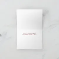 Red & White Text-Based Folded Thank You Card