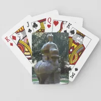 Kansas City Sculpture in the Park A Seated Woman Poker Cards