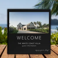  Vacation Rental Guest Welcome Information Black 3 Ring Binder