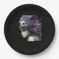 Whimsigoth Funny Design For Halloween Paper Plates