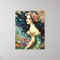 Beautiful Mermaid Canvas Print