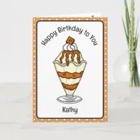 Sweet Birthday Card Ice Cream Sundae