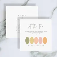 Set the Tone Warm Sunshine Color Palette ID1023 Enclosure Card