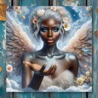 Beautiful African-American Angel Ethereal Acrylic Print