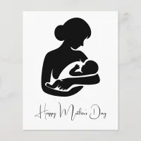 Mother with Newborn Baby Mothers Day Card