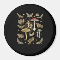 Cottagecore Aesthetic Mushroom Frog Butterfly Gobl Magnet