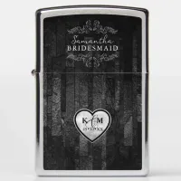 Gothic Hallowedding Scrollwork B&W ID866 Zippo Lighter